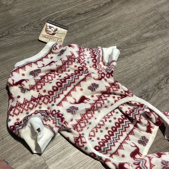 Pj Salvage Nordic Print Dog One-piece-natural-medium - Picture 2 of 2